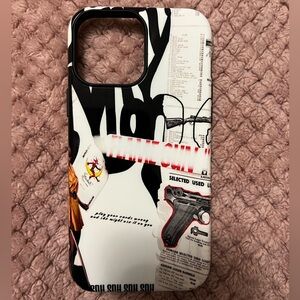 Stylish Black and White Phone Case (13 pro max)